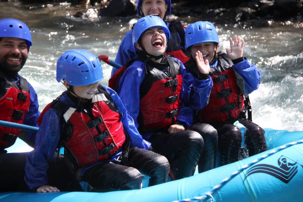 Rafting with kids on the Blackfoot River is a blast.
